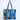 Quilted Tote, Blue Stripe Tiger
