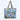 Quilted Tote, Sky Blue Jungle